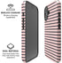 Pink and Black Stripes iPhone 16 Plus Magsafe Impact Case